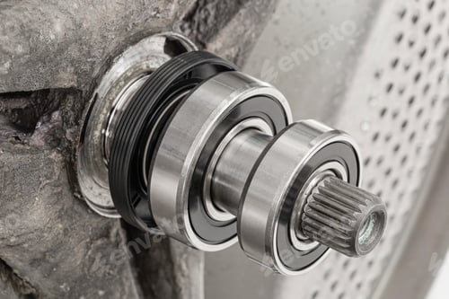 Preview: Replacing bearings and shaft cuffs on the washing machine drum
