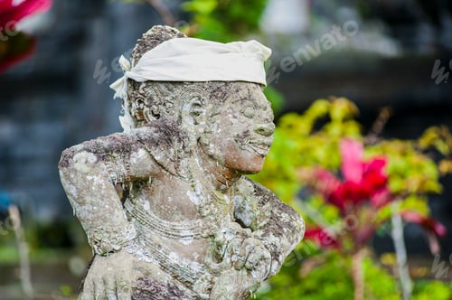Preview: Stone statue at Besakih Temple (Pura Besakih), Bali, Indonesia, Southeast Asia, Asia, Asia
