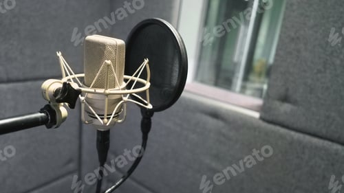 Preview: Studio microphone with shock mount and pop filter