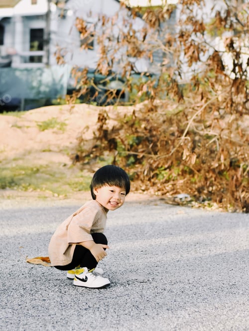 Preview: Cute Boy playing in the park, Sweet Little baby boy enjoying