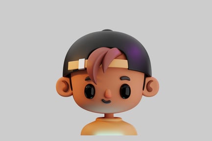 Preview: Cartoon kid with baseball cap