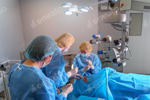 Preview: Blepharoplasty plastic surgery. Rejuvenation of the area around the eyes