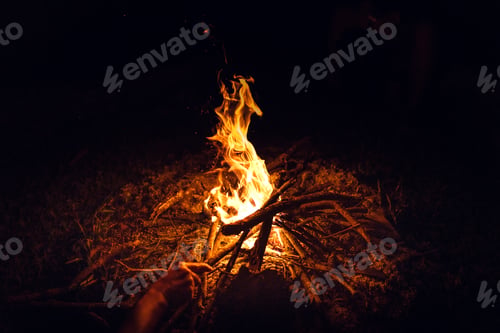 Preview: Bonfire at night