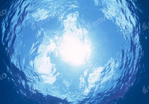 Preview: Sunlight penetrates the ocean's surface creating a tranquil underwater scene