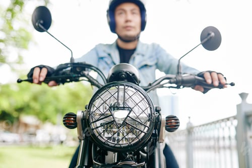 Preview: Man riding on motorcycle