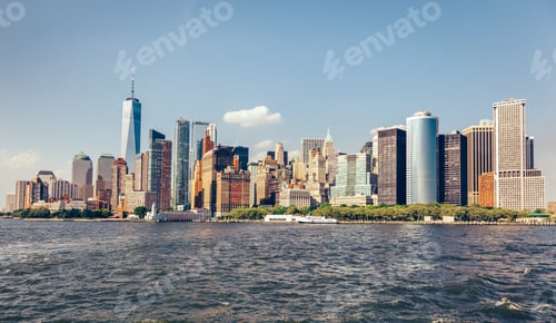 Preview: Manhattan panorama in New York City, the USA.