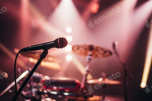 Preview: Microphone on a stage