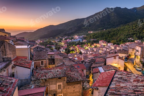 Preview: Morano Calabro, Italy Village Scene