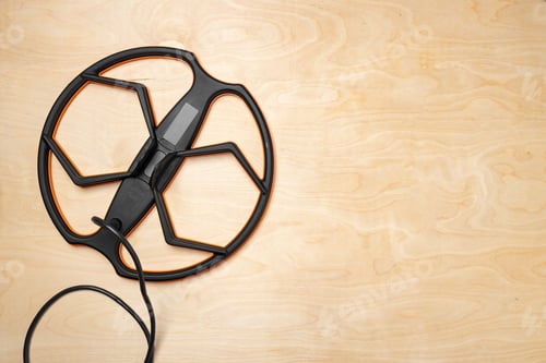 Preview: Search coil of the metal detector top view