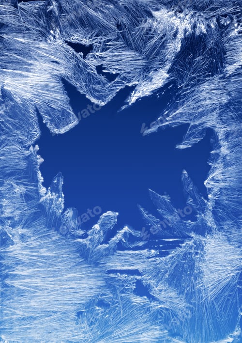 Preview: Frost pattern on a window glass