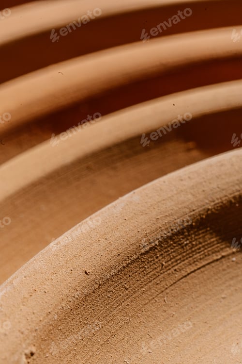 Preview: Abstract background and texture of terracotta plates.