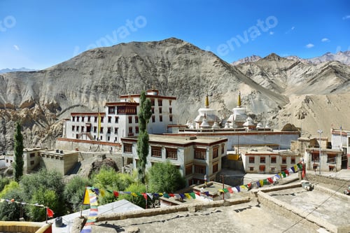 Preview: Lamayuru Buddhist Monastery nestled within the Indian Himalayan region of Ladakh, India