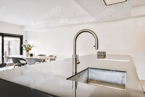 Preview: Modern kitchen with dining area