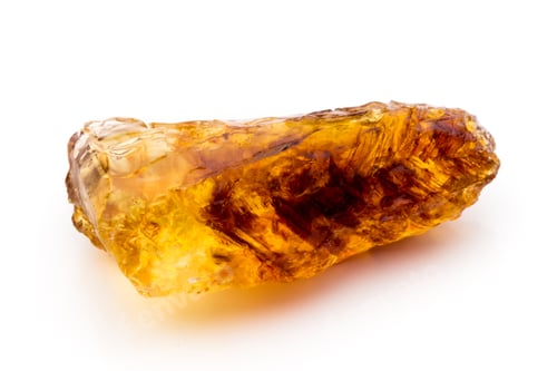 Preview: Brown caramelized sugar on white background.