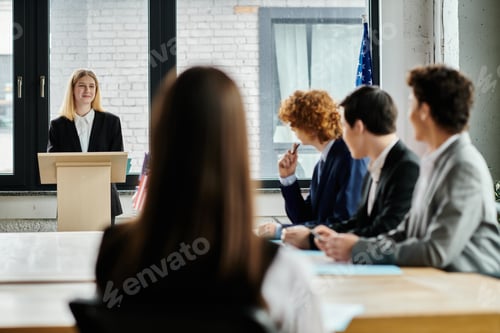 Preview: Teenagers Engaging in A Model UN Debate