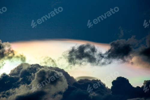 Preview: colorful dramatic sky with cloud at sunset
