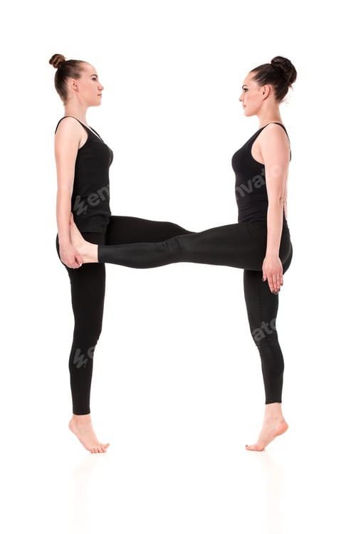 Preview: The Letter H Formed By Gymnast Bodies