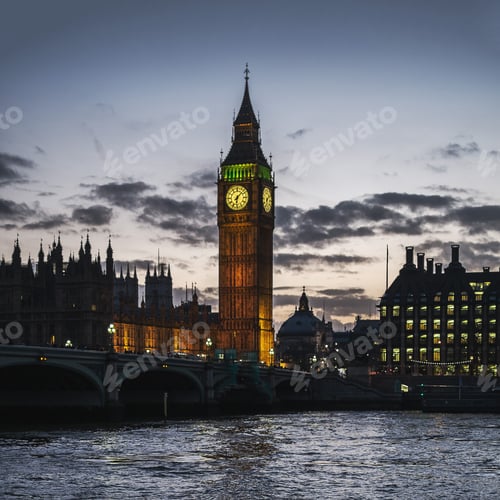 Vista previa: Big Ben en Crepúsculo