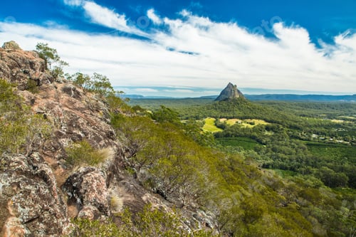 Preview: View from the summit of Mount Ngungun, Glass House Mountains, Su