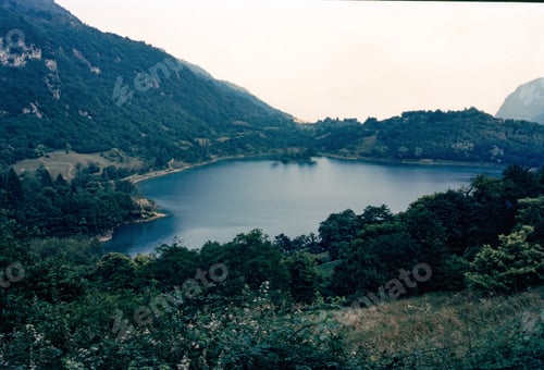Preview: Lake of Tenno. Trento province, Italy, in the summertime