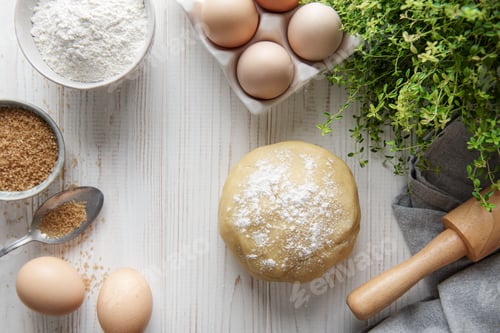 Preview: Preparing dough for baking