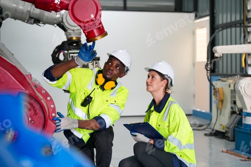 Preview: Robotic Arm modern industrial technology. Industrial robots production
