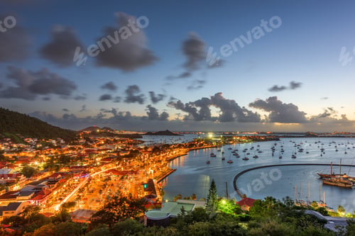 Preview: Marigot, St. Martin Town Skyline