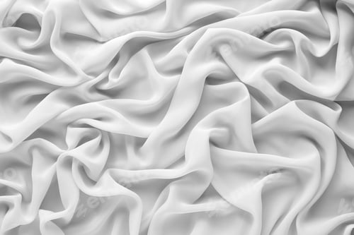 Preview: White tulle fabric as background, top view
