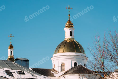 Preview: Vitebsk, Belarus. The Dome Of The Holy Assumption Cathedral On B