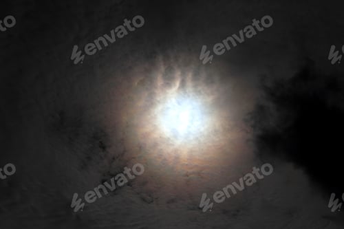 Preview: Afternoon Sun Shining Through Stormy Clouds - Photograph Of An Afternoon Sun Shining Through Some