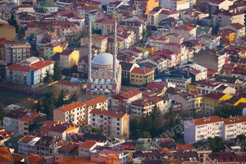 Preview: high angle view of Istanbul city buildings