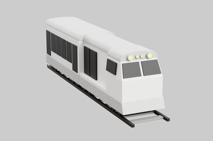 Preview: Modern train commute vehicle element
