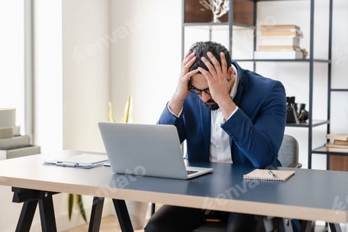 Preview: Huge serious problems, businessman is fired, negative results of audition, debt and loan concept