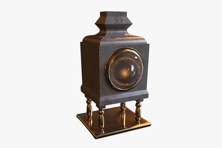 Preview: Vintage Train Lantern with Faceted Lens