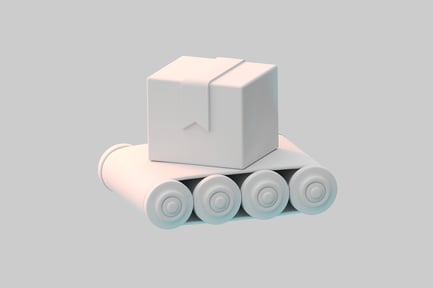 Preview: Conveyor belt with package