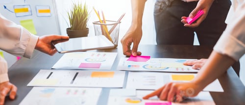 Preview: Teamwork Brainstorming Meeting and new startup project in workplace