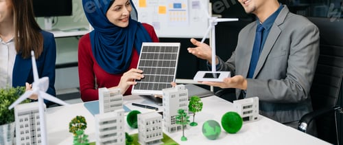 Preview: Business planning for working technology and business Net zero and carbon neutral concept.NET ZERO