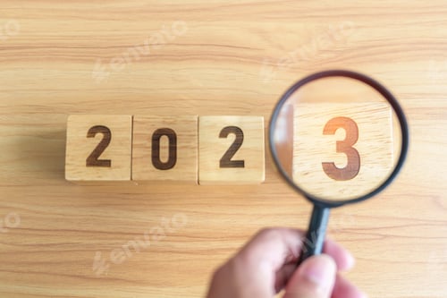Preview: 2023 block with magnifying glass.