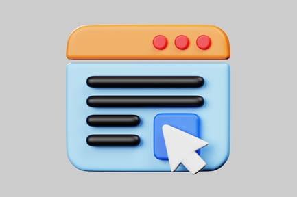 Preview: Website page cursor click