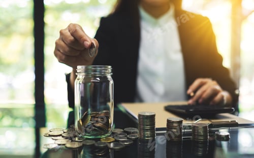 Preview: Adult Woman Savings Money for Retirement