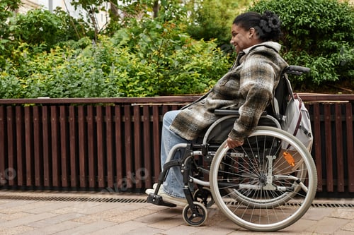 Preview: Woman with Disability in Garden