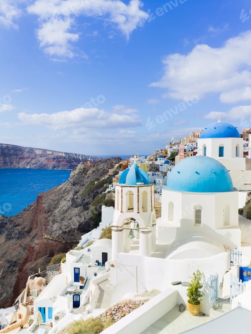 Preview: Landscape Santorini Island, Fira, , Greece