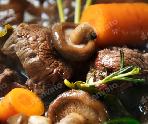 Preview: Homemade beef stew food photography recipe idea