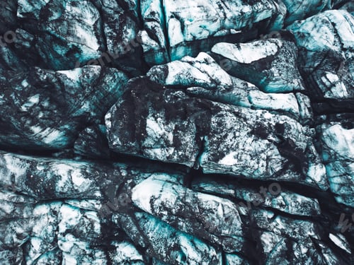 Preview: Dirt on the surface of the glacier