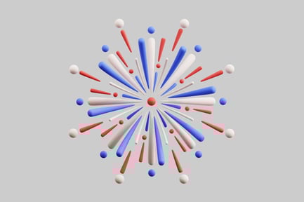 Preview: Festive firework display decoration