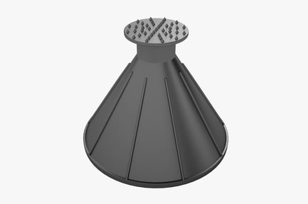 Preview: Cone Ice Scraper with Spiked Top