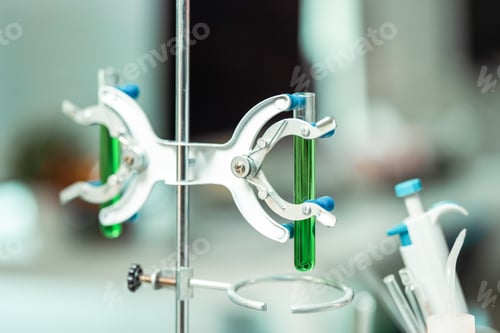 Preview: Scientists examining plant algae samples in a modern laboratory, conducting pharmaceutical research