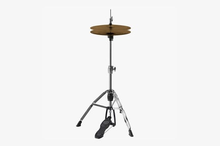 Preview: Metallic Hi-Hat Cymbal with Foot Pedal