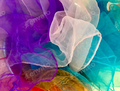 Preview: Full frame Colorful scarves