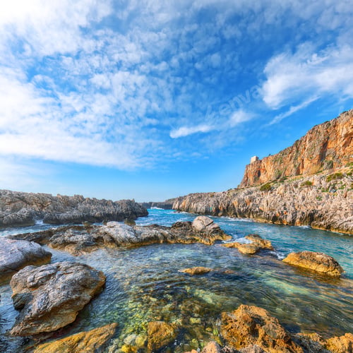 Preview: Spectacular seascape of Isolidda Beach near San Vito cape.